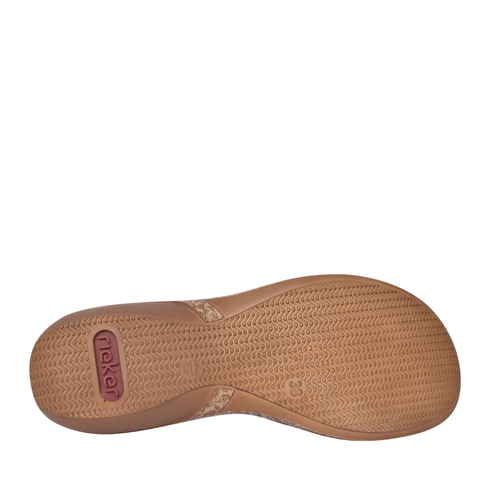 Ladies 62850 Elasticated Sandal In Metallic