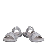 Ladies 659x6 Velcro Mule In Metallic