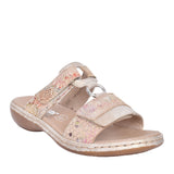 Ladies 659x6 Velcro Mule In Rose