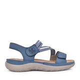 Ladies 64870 Velcro Sandal In Denim