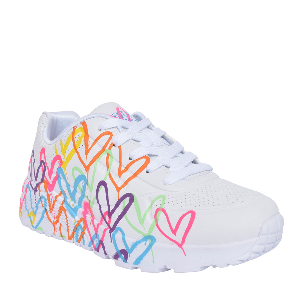Girls 314064l Uno Lite Laced Trainer In White