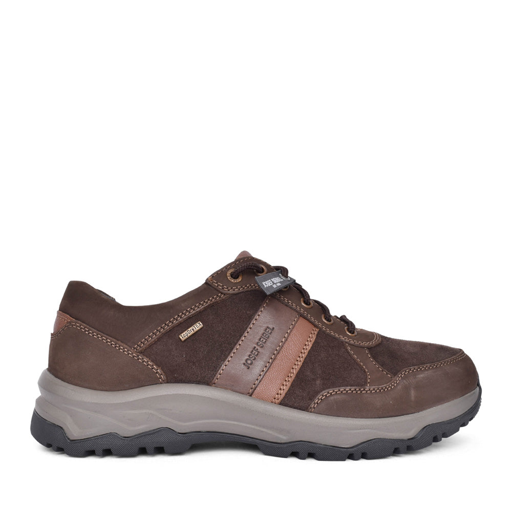 Mens 14456 Leroy 56 Laced Trainer In Brown