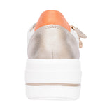 Ladies D1c01 Laced Trainer In Off White