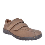 Mens Herwig 478301 H-fit Velcro Shoe In Taupe