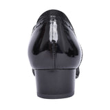 Ladies 1370 G-fit Quarter Brogue Shoe In Black