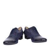 Ladies 1370 G-fit Quarter Brogue Shoe In Navy