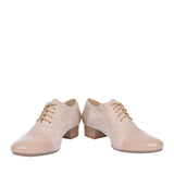 Ladies 1370 G-fit Quarter Brogue Shoe In Beige