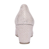 Ladies 5899 G-fit Ladies Wedge Court Shoe In Beige