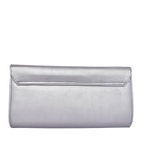 Ladies 310 Envelope Clutch Bag In Pewter