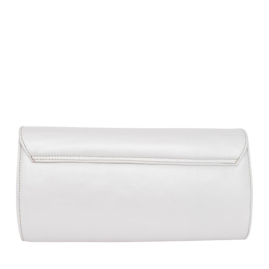 Ladies 310 Envelope Clutch Bag In White