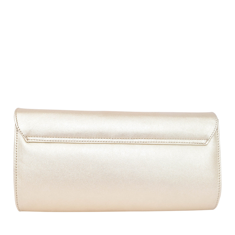 Ladies 310 Envelope Clutch Bag In Gold