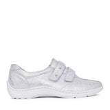 Ladies 496301 Henni H-fit Velcro Shoe In White