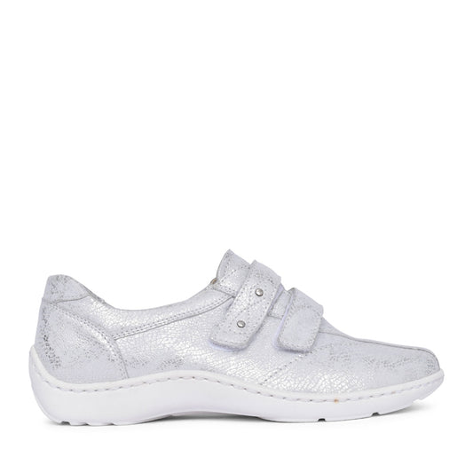 Ladies 496301 Henni H-fit Velcro Shoe In White