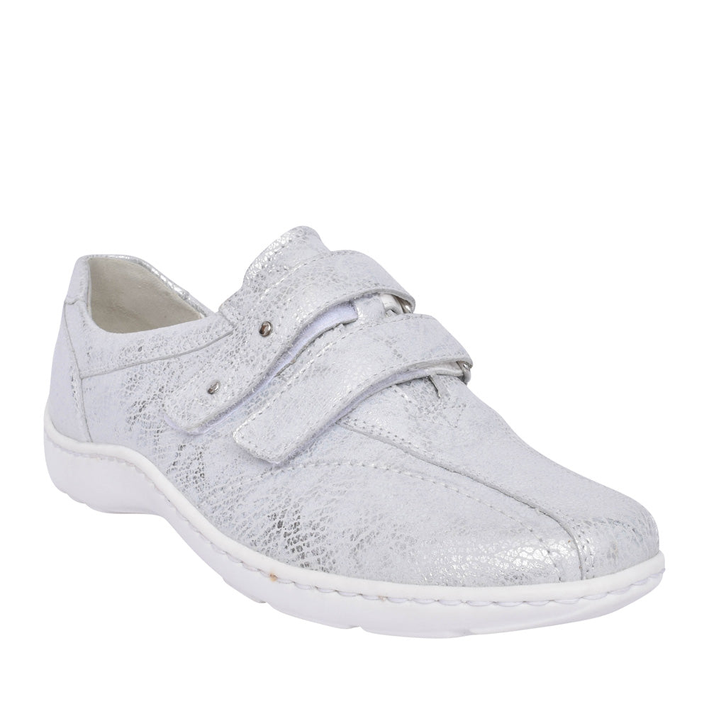 Ladies 496301 Henni H-fit Velcro Shoe In White
