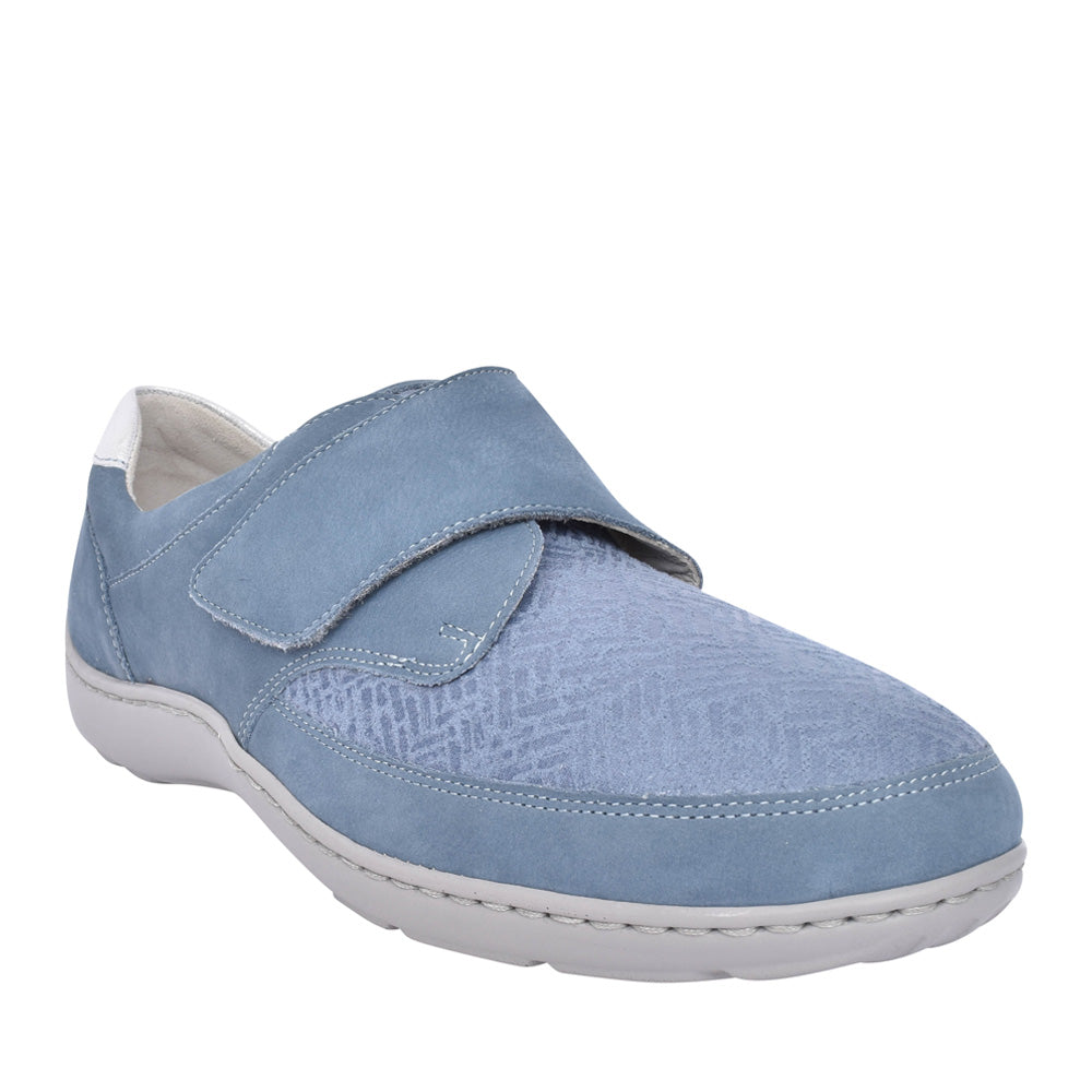 Ladies 496h31 Henni H-fit Velcro Shoe In Denim