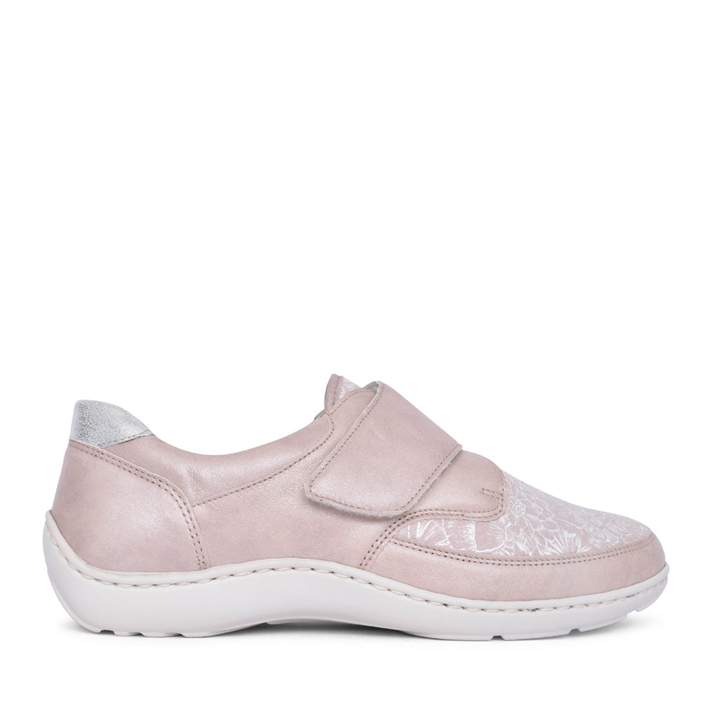 Ladies 496h31 Apricot Henni H-fit Velcro Shoe In Apricot