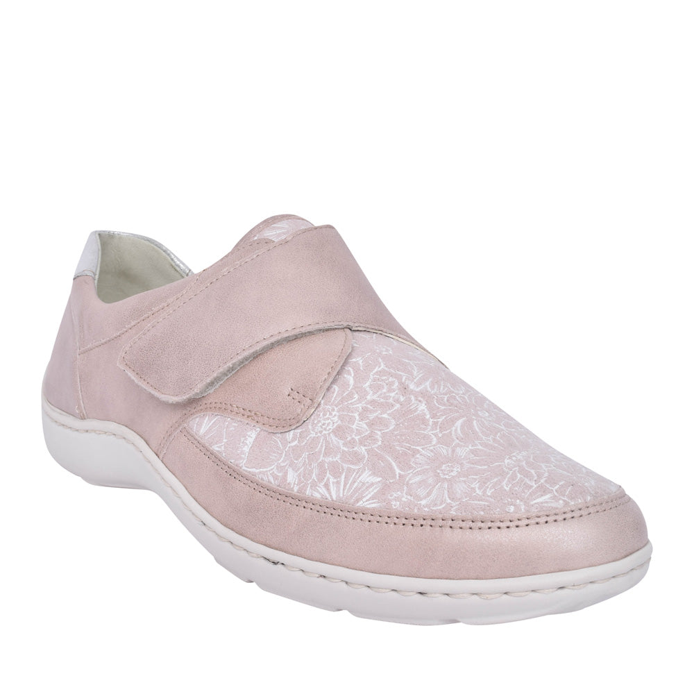 Ladies 496h31 Apricot Henni H-fit Velcro Shoe In Apricot