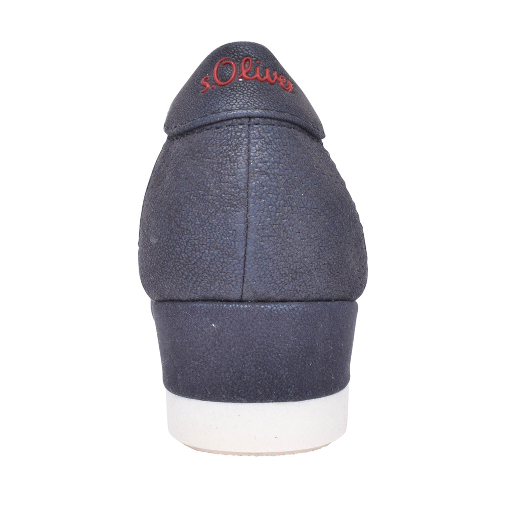 Ladies 5-22300 Low Heel Shoe In Navy