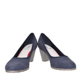 Ladies 5-22404 Medium Heel Court Shoe In Navy