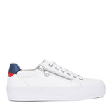 Ladies 5-23600 Laced Trainer In White