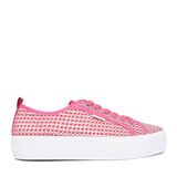 Ladies 5-23650 Laced Trainer In Fuchsia