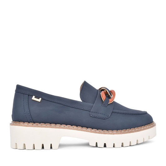 Ladies 5-24730 Slip-on Shoe In Navy