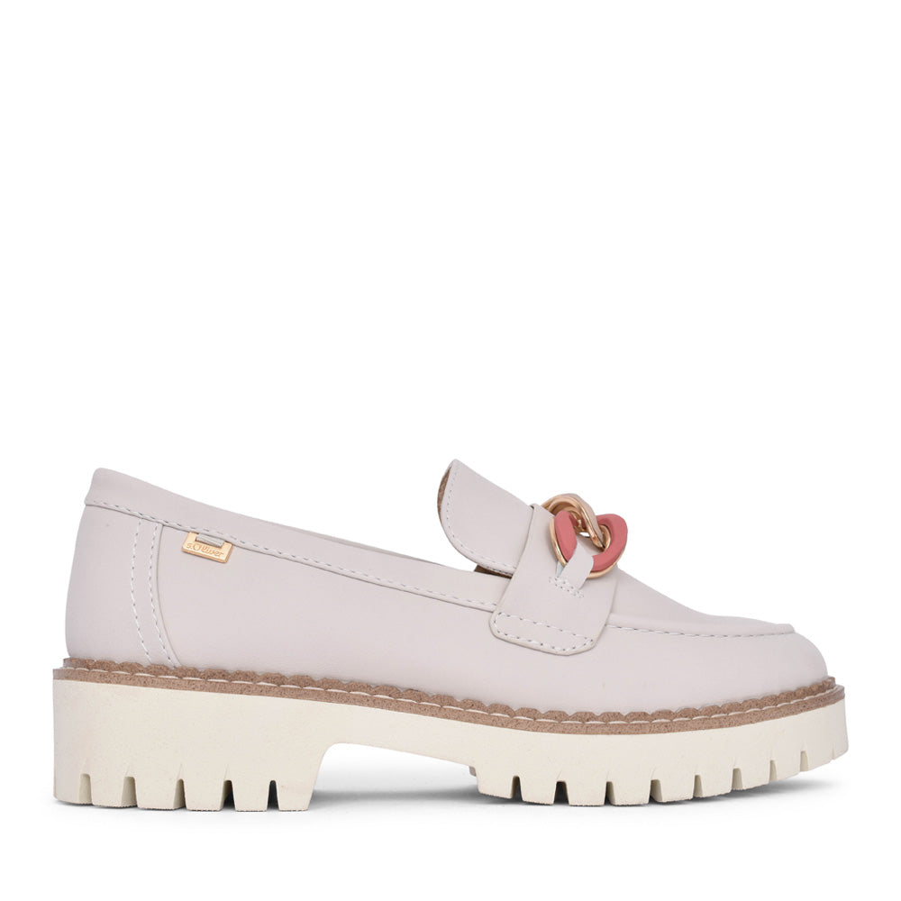 Ladies 5-24730 Slip-on Shoe In Cream