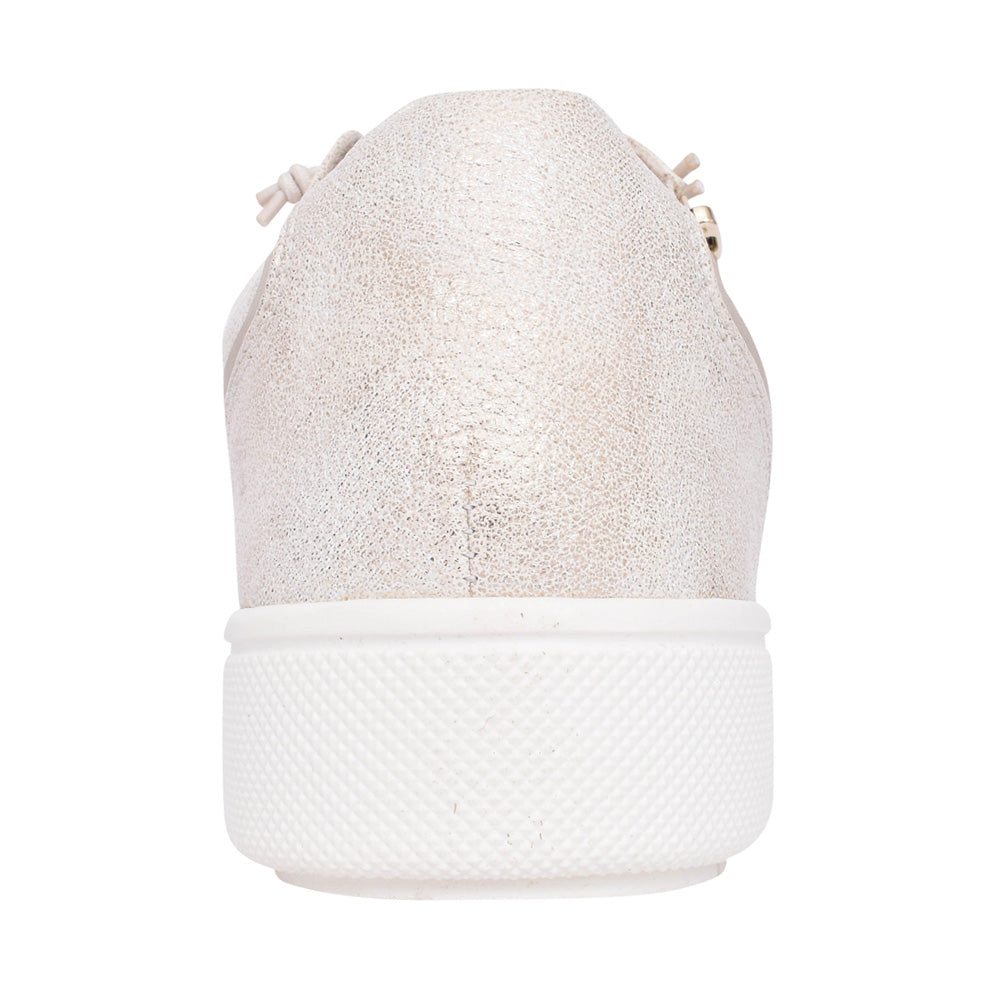 Ladies 8-23660 Laced Trainer In Gold
