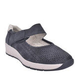Ladies 8-24664 Velcro Shoe In Navy