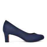 Ladies 8-22470 Medium Heel Court Shoe In Navy