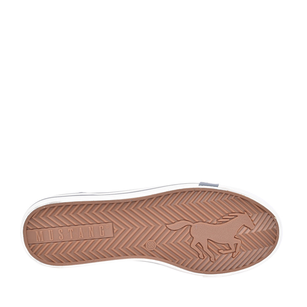 Ladies 1146316 Laced Trainer In Denim