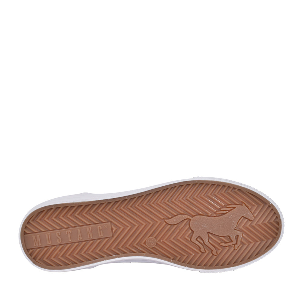 Ladies 1420304 Laced Trainer In White