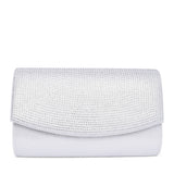 Ladies Trance Ulg074 Clutch Bag In Silver