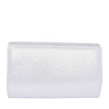 Ladies Trance Ulg074 Clutch Bag In Silver