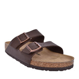 Mens 51701 Arizona Double Strap Mule In Dark Brown