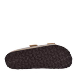 Ladies 1016111 Arizona Double Strap Mule In Gold