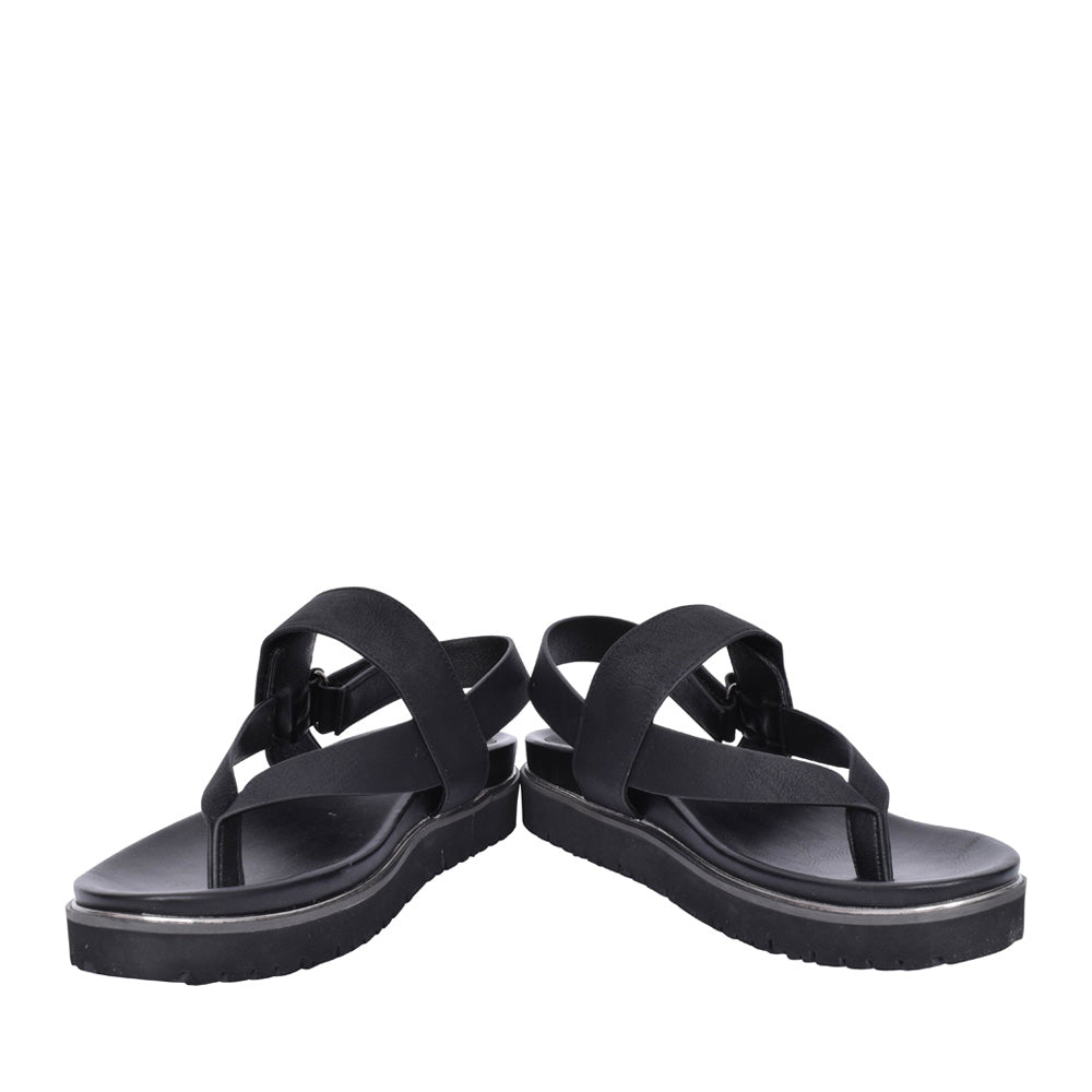 Ladies Bersanee Toe Post Sandal In Black