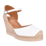 Ladies Castilla Wedge Shoe In White