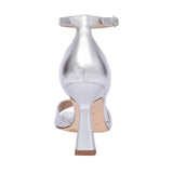 Ladies Safira High Heel Shoe In Silver