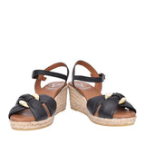 Ladies 2136 Tibet Wedge Sandal In Black
