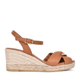 Ladies 2136 Tibet Wedge Sandal In Tan