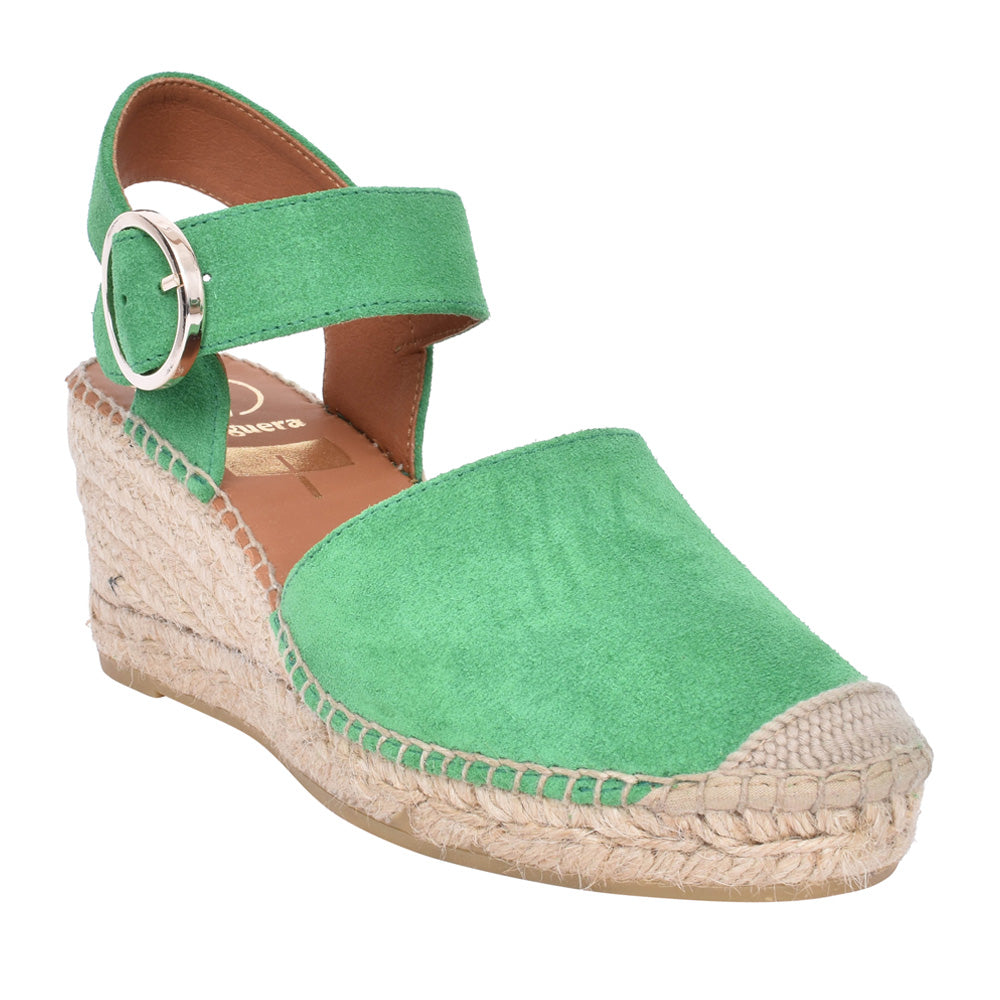 Ladies 1922 Wedge Shoe In Green