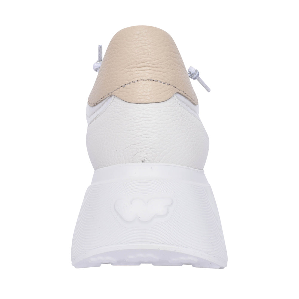 Ladies A-3602 Platform Trainer In White