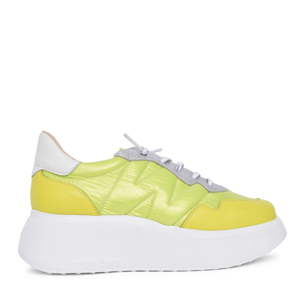 Ladies A-3602 Platform Trainer In Lime