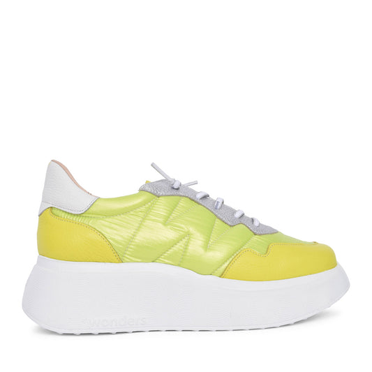 Ladies A-3602 Platform Trainer In Lime