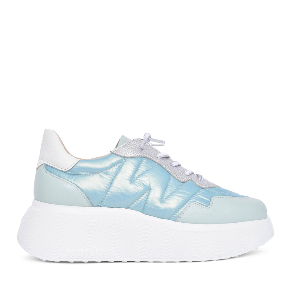 Ladies A-3602 Platform Trainer In Aqua