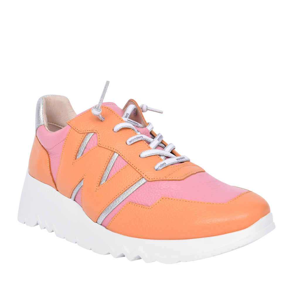 Ladies E-6741 Platform Trainer In Apricot