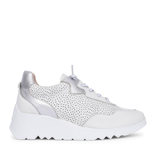Ladies E-6740 Platform Trainer In White