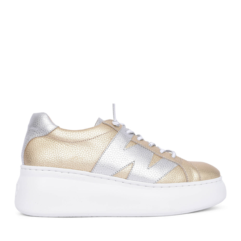 Ladies A-2650 Platform Trainer In Gold