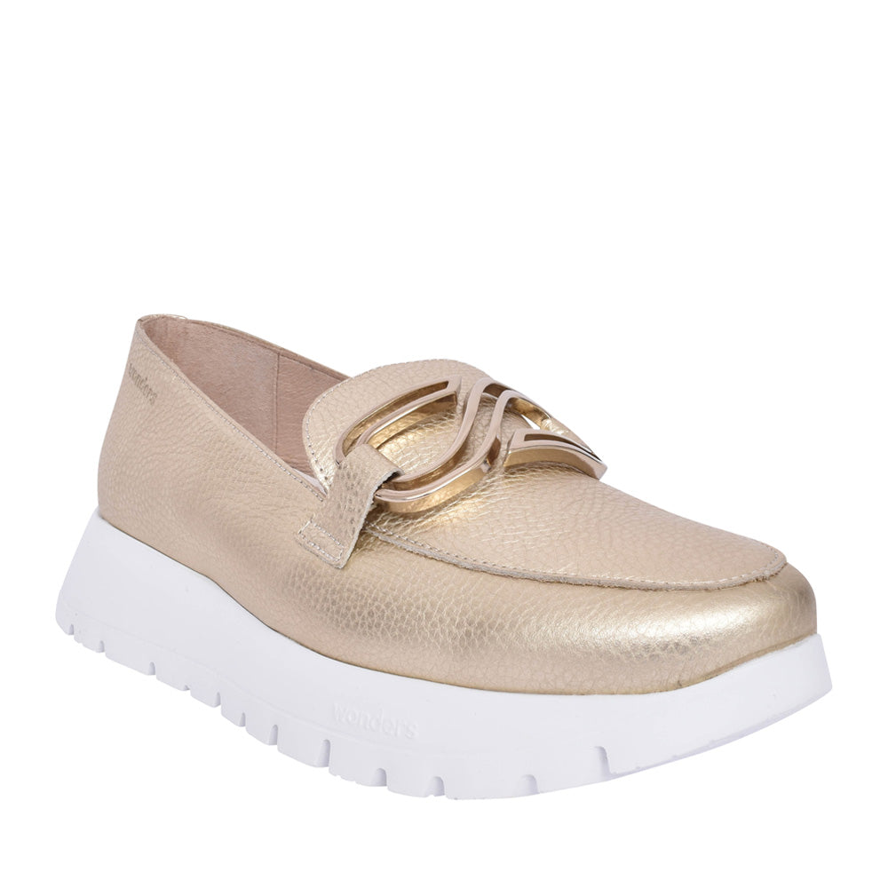 Ladies A-2462 Slip-on Shoe In Platino